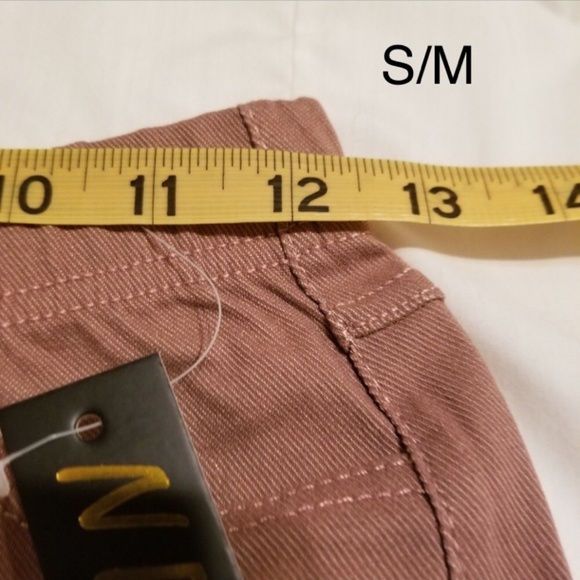 Last 1 Mauve stretch moto leggings - Picture 2 of 4